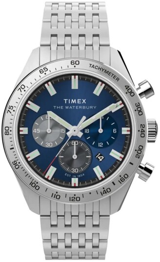 Timex Herreklokke TW2Y18500 The Waterbury Blå/Stål Ø41 mm