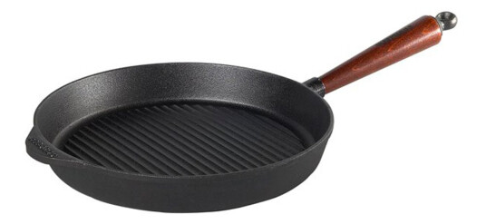 Skeppshult Traditional grillpanne med trehåndtak 28 cm