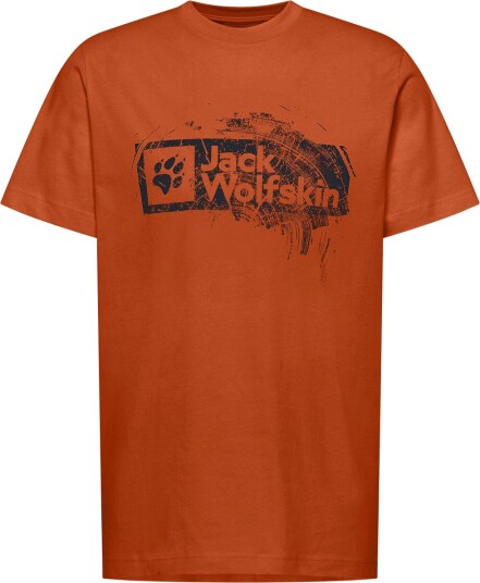 Jack Wolfskin Men"s Brand Tee Burnt Orange S Jack Wolfskin Men"s Brand Tee Burnt Orange S