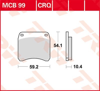 Bremseklosser TRW MCB99
