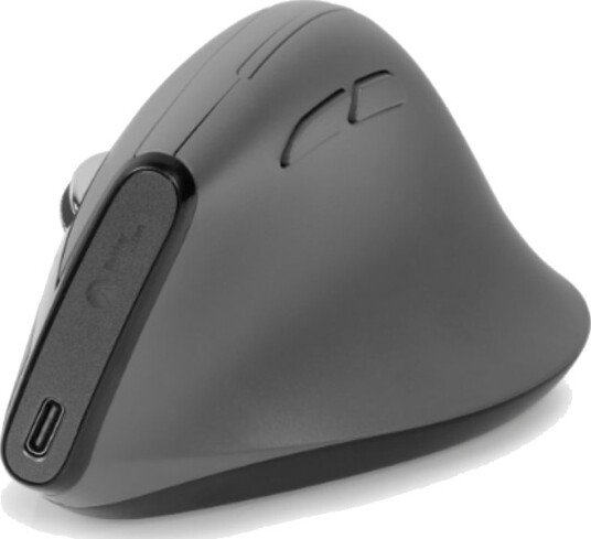 Bakkerelkhuizen Grip Pro Ergonomisk Vertikal Mus 6 Knapper Trådløs Mørk Grå Bakkerelkhuizen Grip Pro Ergonomisk Vertikal Mus 6 Knapper Trådløs Mørk Grå