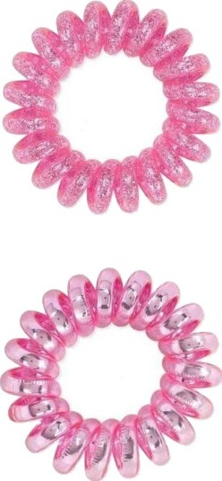 Dessata no-pulling hårsnoddar Glitter + metal fuchsia Dessata no-pulling hårsnoddar Glitter + metal fuchsia