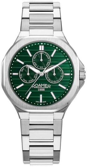 Roamer Monza Herreklokke 995989 41 75 20 Spirit Of Time Grønn/Stål