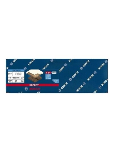 Bosch 115x230mm Plan Slibeblad K80 50-pakning for Elektroverktøy Bosch 115x230mm Plan Slibeblad K80 50-pakning for Elektroverktøy