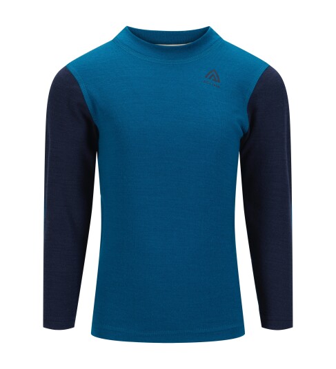 Aclima WarmWool Crewneck barn Corsair/Navy Blazer 100