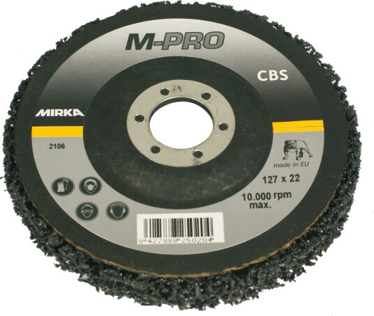 Mirka CBS FV, 125 x 22 mm grovrengjøringsrondell, 1 stk./pk.