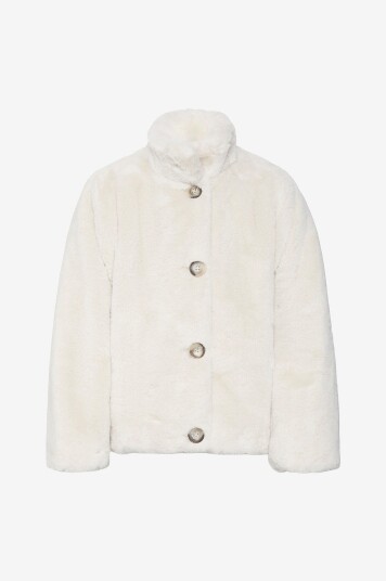 Vero Moda Girl Fuskepels vmSonjaeva Short Faux Fur Jacket GI Beige
