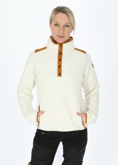 Swedemount Nordkap Pile Halfneck W Offwhite/Almond 44 Fleecetrøyer