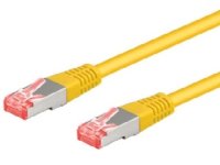 Goobay Cat6 0,25 m RJ-45 S/FTP Nettverkskabel - Gul