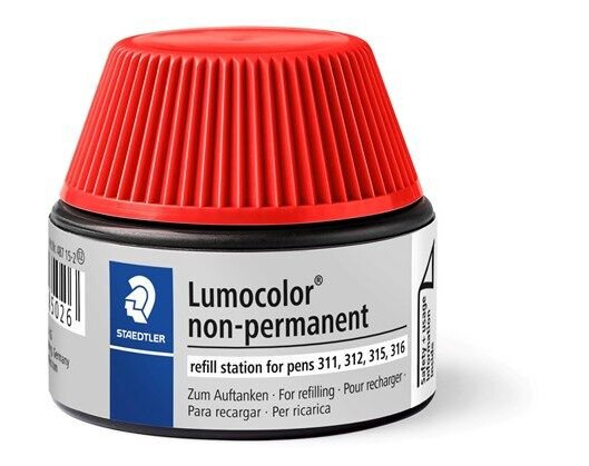 Staedtler Refill ink Lumocolor non-perm. 4 pcs Red