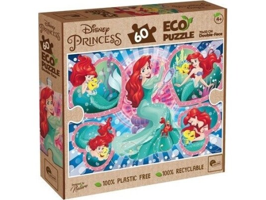 Lisciani Lisciani Disney Pussel Eco Dobbelsidig Lille Havfrue 60 El.