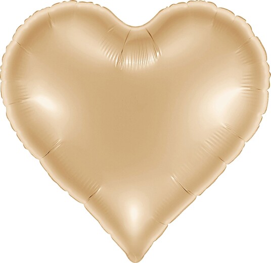 Ballongkungen Folieballong Sweetie Heart White Gold 18329WHG