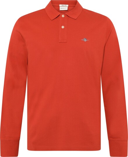 Gant Long Sleeve Polo Shirt Orange L