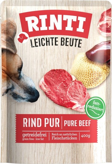 Rinti Våtfôr Sparepakke Light Prey Rent Storfekjøtt 30 X 400 G Rinti Våtfôr Sparepakke Light Prey Rent Storfekjøtt 30 X 400 G