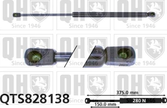Gassfjær, motorpanser QUINTON HAZELL QTS828138