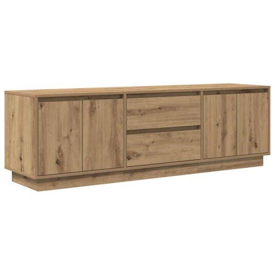 TV benk med LED lys artisan eik 160,5x41x50 cm TV benk med LED lys artisan eik 160,5x41x50 cm