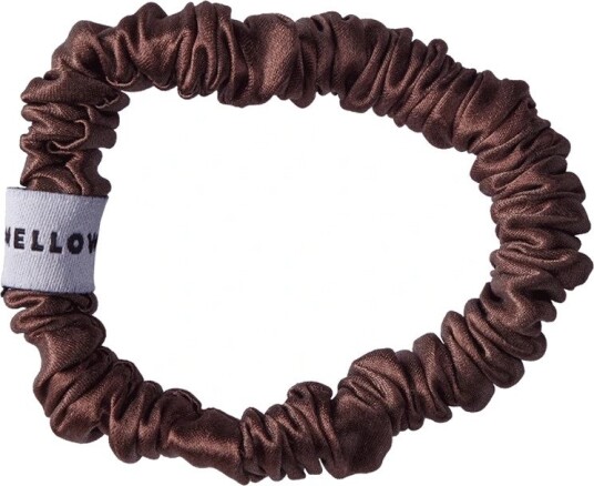 Mellow Mind Silk Scrunchie Brown