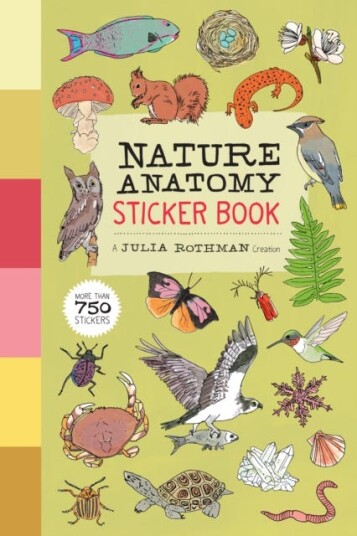 Nature Anatomy Sticker Book Av Julia Rothman