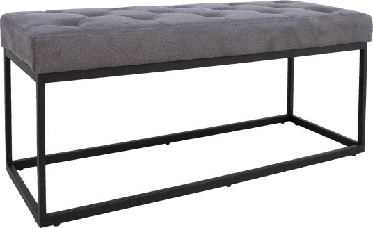 Brigite Benk 100x35x47 cm Grå Brigite Benk 100x35x47 cm Grå