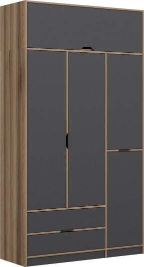 Munna Garderobe 140x253 cm - Antrasitt