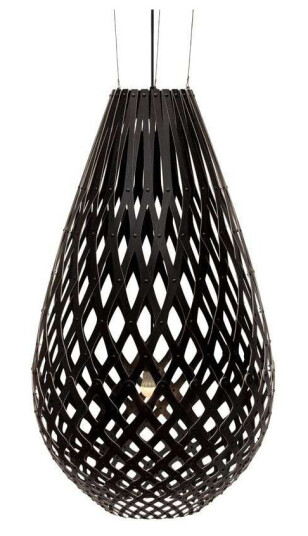 David Trubridge - Koura Pendel H160 Svart 2 Sider