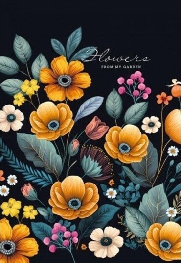 Fresh Skrivebok 105X165/64K Linjer Blomster Fresh Fresh Skrivebok 105X165/64K Linjer Blomster Fresh