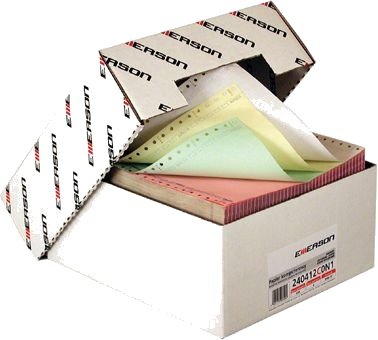 Emerson 4 Lags Matriseskriverpapir 240X12 60G Blandingsfarger 450 Ark