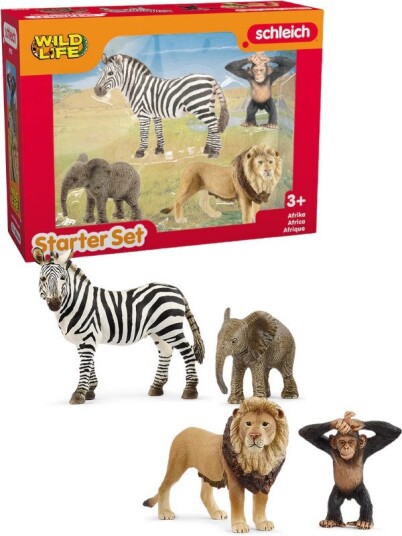 Schleich Wild Life Afrika Startsett med 4 figurer 42721