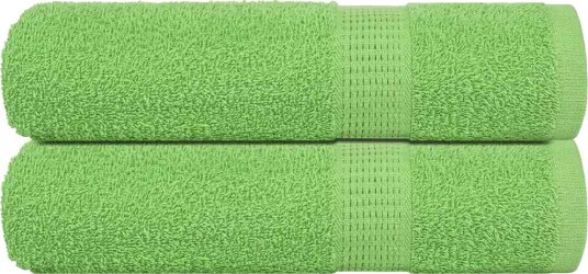 vidaXL Dusjhåndklær FROGN 2 stk eplegrønn 70x140 cm 360 gsm vidaXL Dusjhåndklær FROGN 2 stk eplegrønn 70x140 cm 360 gsm