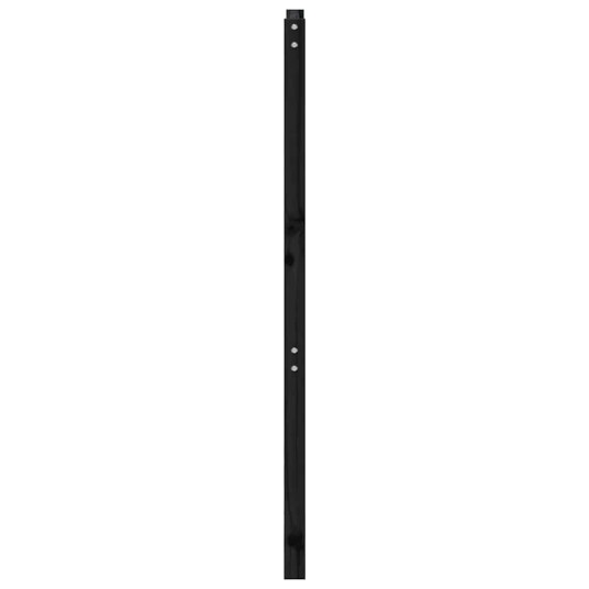 vidaXL Sengegavl svart 96x4x100 cm heltre furu