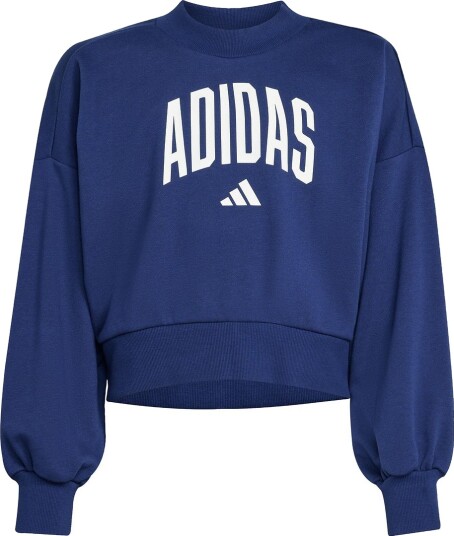 Adidas Performance Collegegenser   Beskåret   Dkblue/White m. Lo   Adidas Performance   14 år 164   Collegegenser Blå Lilla
