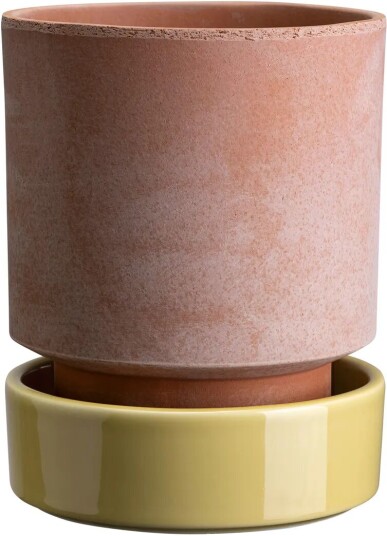 Bergs Potter Hoff krukke Ø14 cm, Raw Rosa-Pale Yellow