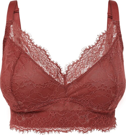 Understatement Underwear Lace Support Bra   RUST   XXL