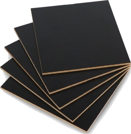 Trefiberplate hardboard sort 3 mm 110×120 mm – 5 stk Trefiberplate hardboard sort 3 mm 110×120 mm – 5 stk