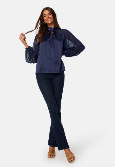 BUBBLEROOM Shirley Blouse Dark blue XS