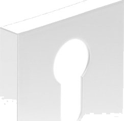 Sylinderring Square White Qubik Sylinderring Square White Qubik