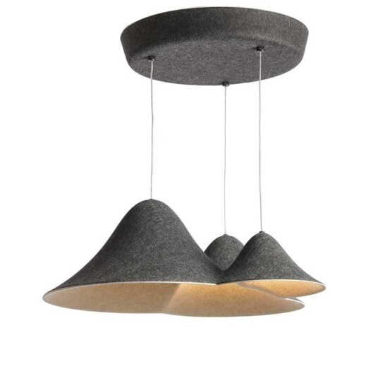 Loom Design Vevstol Panorama Taklampe Liten Sort/ Grå