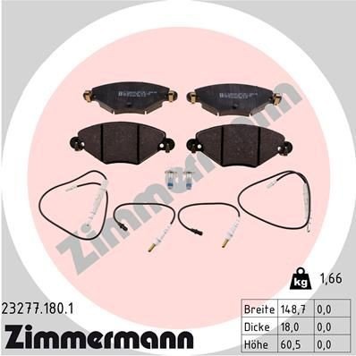 Bremseklosser ZIMMERMANN 23277.180.1 Bremseklosser ZIMMERMANN 23277.180.1