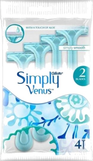 Gillette Simply Venus 2 Disposable Razors 4-Pack