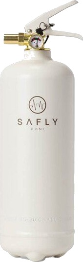 Safly Brannslukningsapparat 2 kg hvit