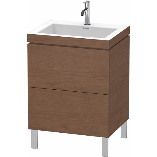 Duravit L-Cube Servantskap m/2 skuffer 600x698x480 mm Amerikansk Valnøtt