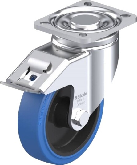 Blickle 851774 Lh-Poev 125Xr-1-Fi-Sb Styrehjul Med Brems Hjuldiameter: 125 Mm Bæreevne (Maks.): 250 Kg 1 Stk