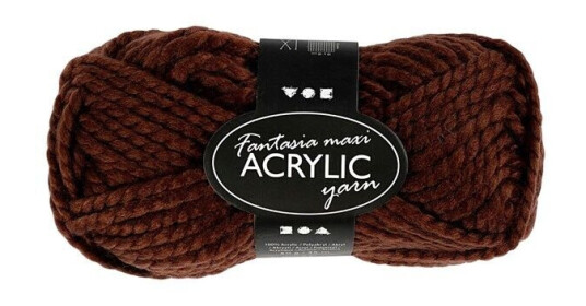 Creativ Company Acrylic yarn Brown 50gr 80m