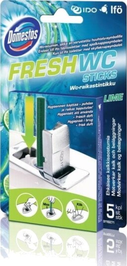 Geberit Fresh WC Duftstav 5-pk Lime - Biologisk Nedbrytbar for Toalett Geberit Fresh WC Duftstav 5-pk Lime - Biologisk Nedbrytbar for Toalett