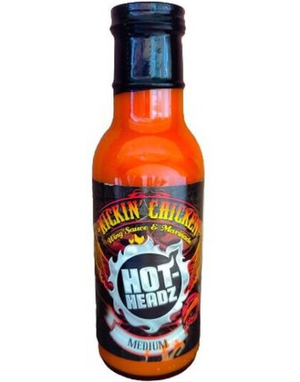 Kickin" Chicken Medium Hot Wing Sauce Mediumsterk Kylling Vingesaus/ Marinade 354 ml Kickin" Chicken Medium Hot Wing Sauce Mediumsterk Kylling Vingesaus/ Marinade 354 ml