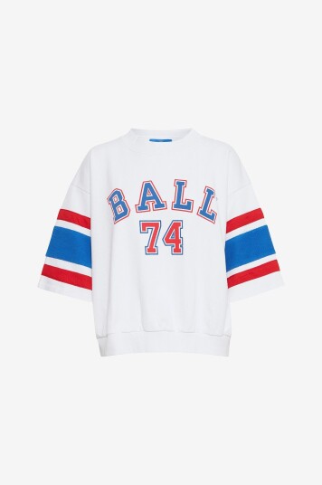 BALL Collegegenser baArian SS Sweat Hvit BALL Collegegenser baArian SS Sweat Hvit