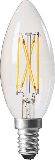 PR HomeELECT LED FILAMENT lyskilde 35 mm E14TransparentLyspærer & glødepærer PR HomeELECT LED FILAMENT lyskilde 35 mm E14TransparentLyspærer & glødepærer