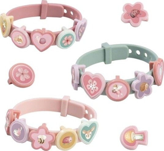 Little Dutch Slide Charm Bracelets Fairy Garden Pink ONE SIZE Little Dutch Slide Charm Bracelets Fairy Garden Pink ONE SIZE