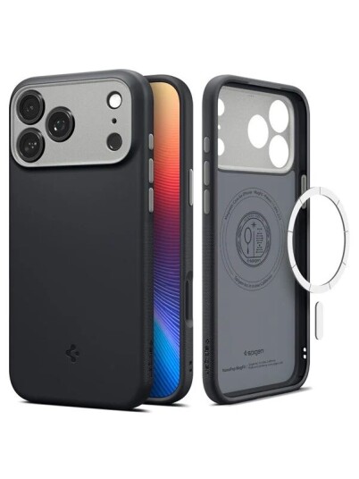 Spigen Nano Pop MagSafe Mobildeksel til iPhone 17 - Svart Sesame