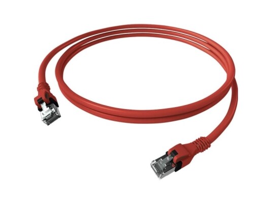 Easylan Cpp1orarar0005 Rj45 Netværkskabel Patchkabel Cat 6A S/Ftp 0.5 M Rød 1 Stk